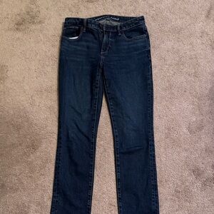 American Eagle Outfitters Dark Blue Straight Leg Jeans